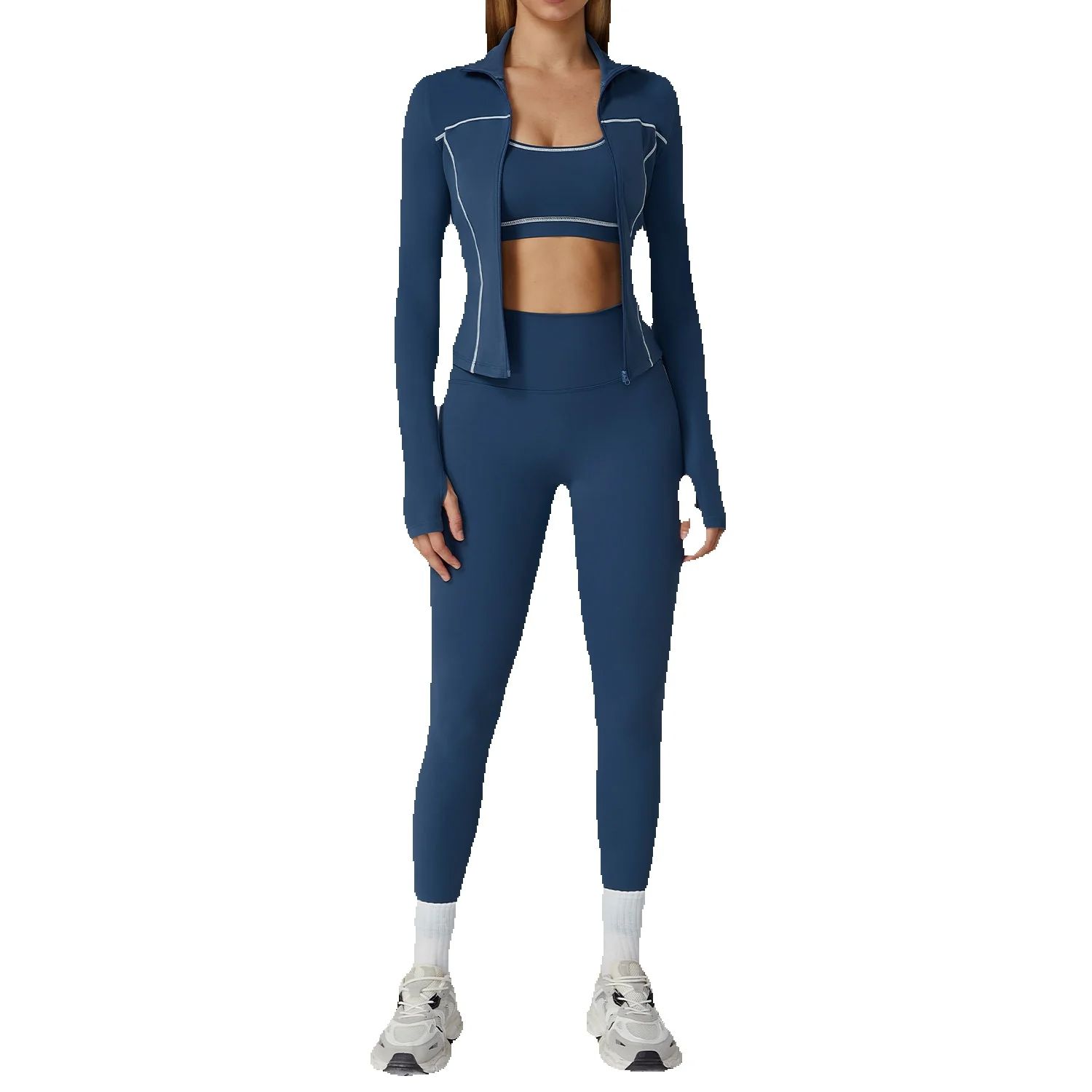 Home Gym Leg Press - Yoga Clothes Set 2/3PCS Sportswear Gym