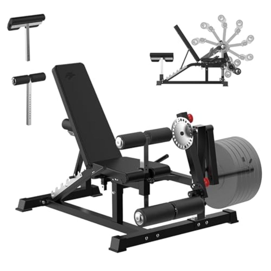 Home Gym Weight Bench - Adjustable Weight Bench with Leg Extension