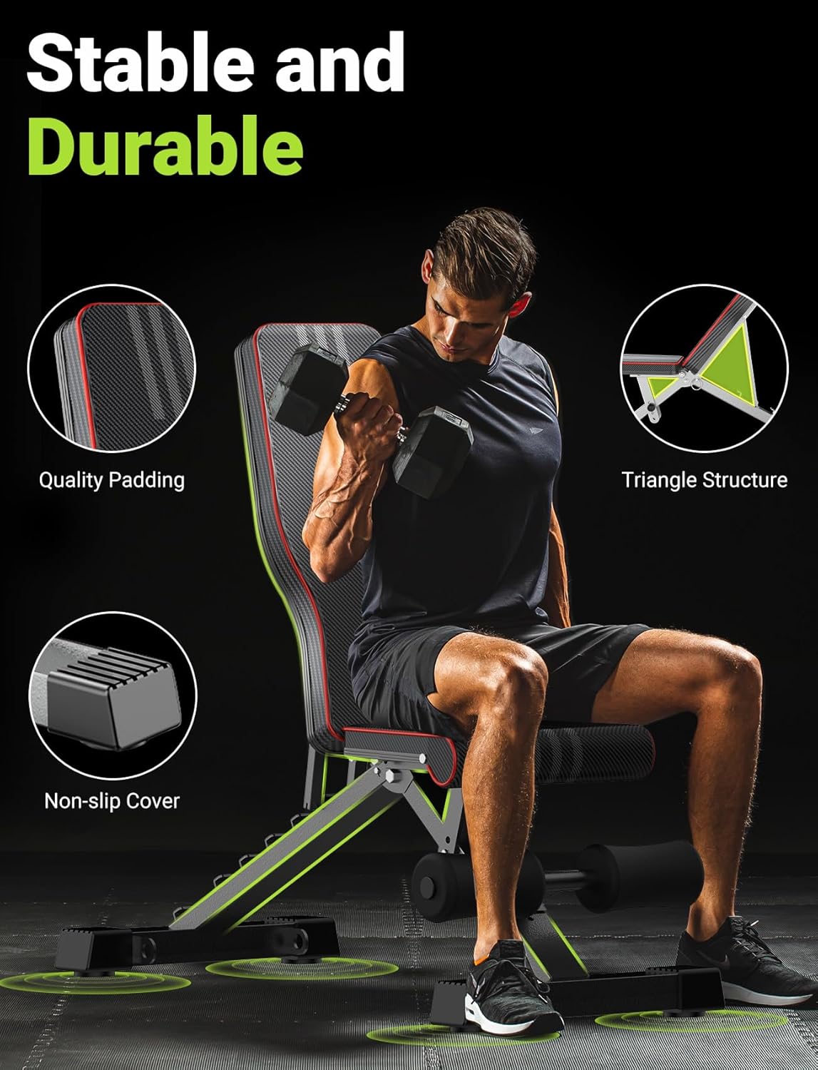 Adjustable Weight Bench for Fu - Home Gym Weight Bench ulasan dan harga