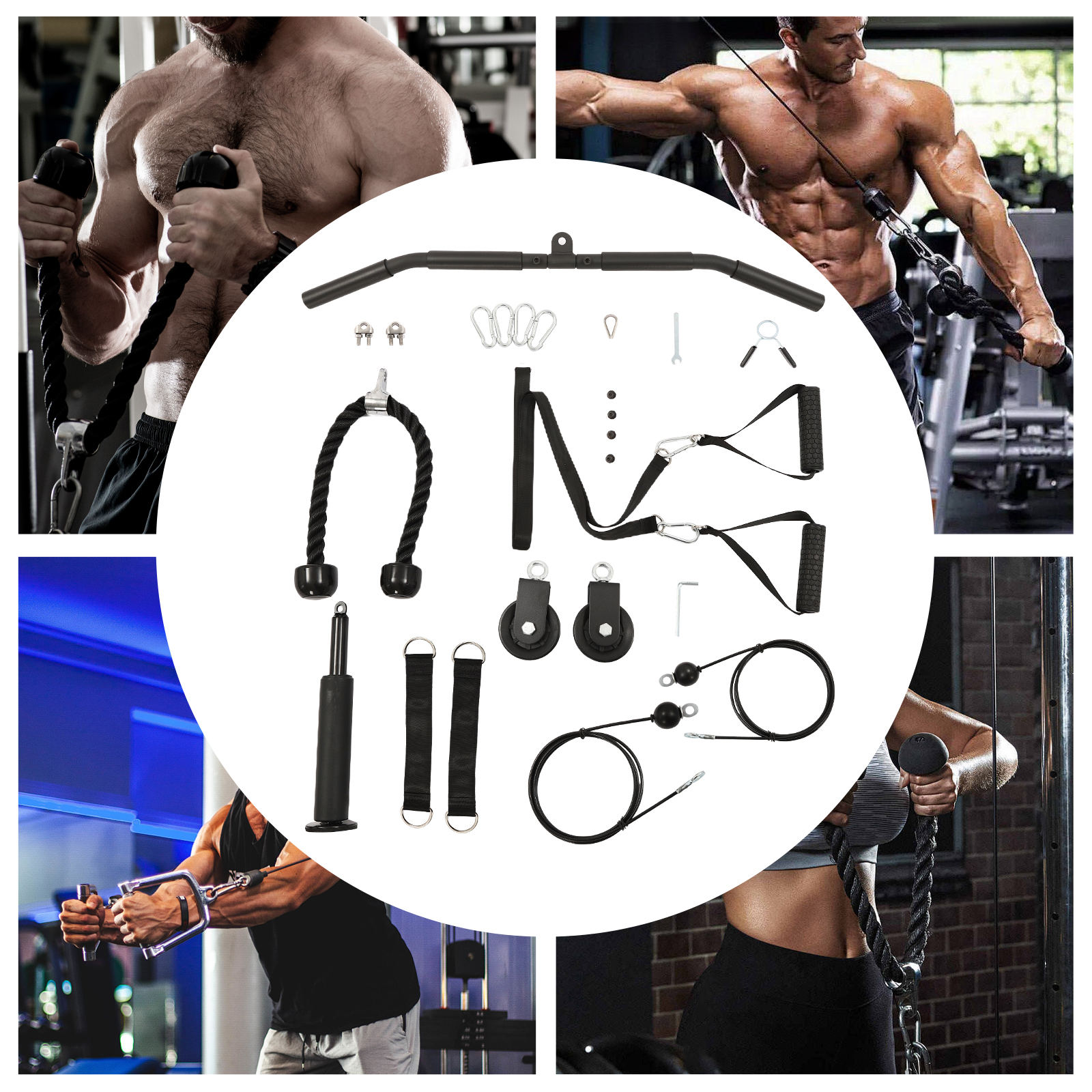 264LBS Load Capacity Cable Pul - Home Gym System ulasan dan harga