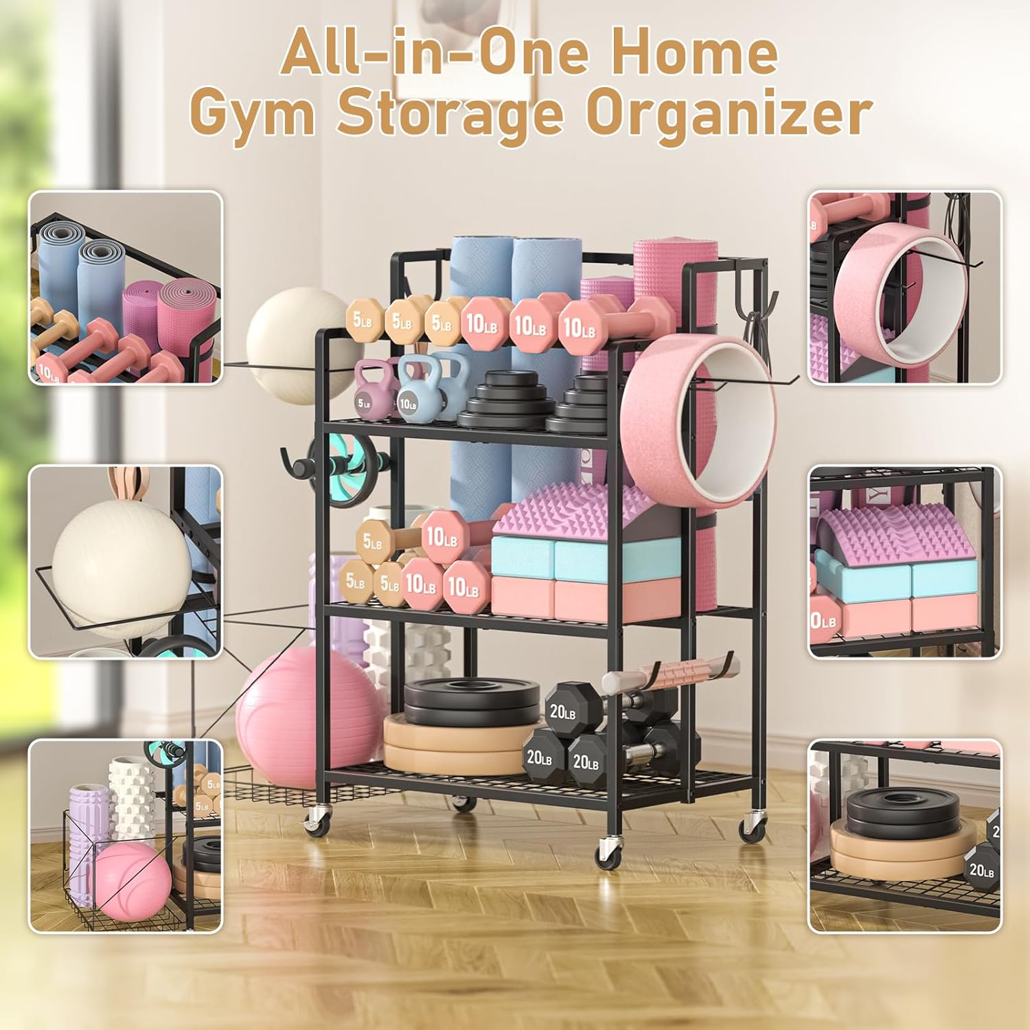 Home Gym Storage, No Material  - Home Gym Dumbbell Workout ulasan dan harga
