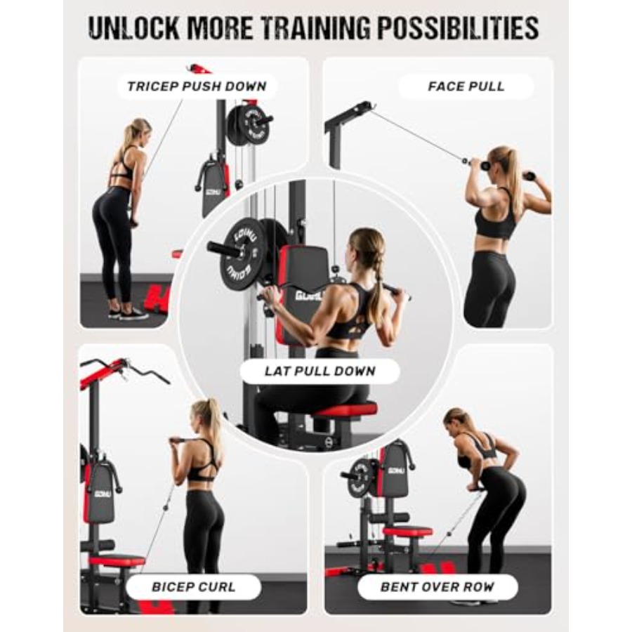 Home gym LAT pulldown machine, - Lat Pulldown Cable ulasan dan harga