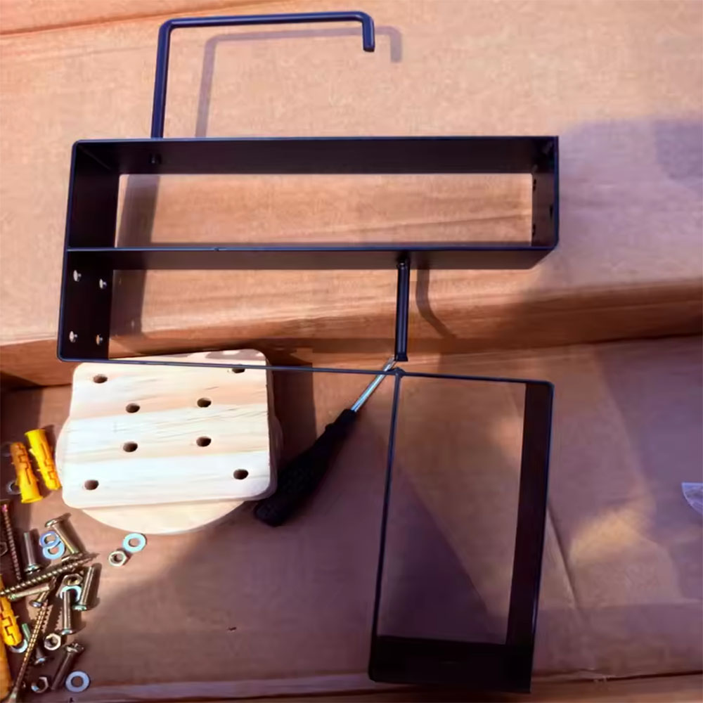 Wood Motorcycle Helmet Holder  - Home Gym House ulasan dan harga