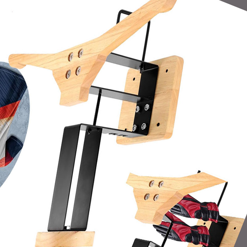 Wood Motorcycle Helmet Holder  - Home Gym House ulasan dan harga
