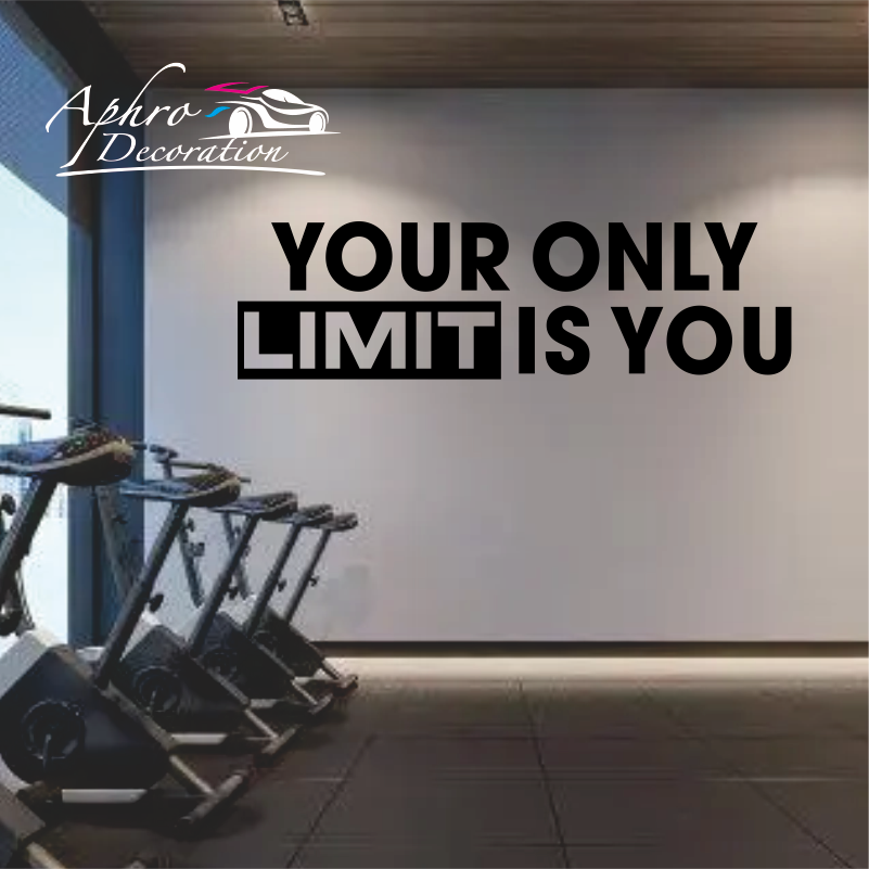 Your only limit is you - Wall  - Home Gym Quotes ulasan dan harga