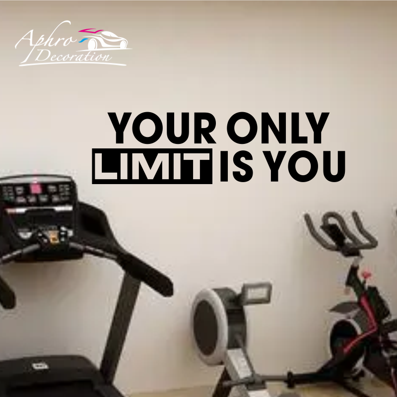 Your only limit is you - Wall  - Home Gym Quotes ulasan dan harga