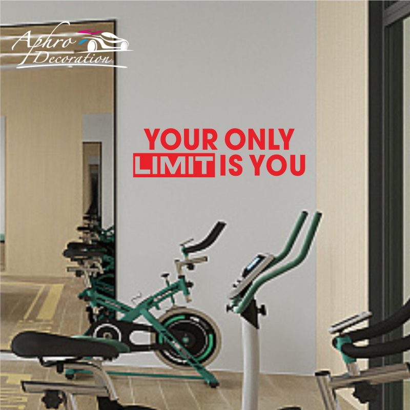Your only limit is you - Wall  - Home Gym Quotes ulasan dan harga