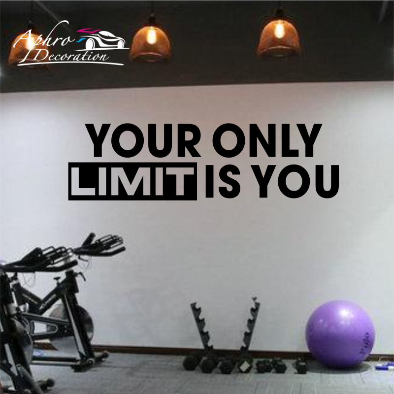 Your only limit is you - Wall  - Home Gym Quotes ulasan dan harga