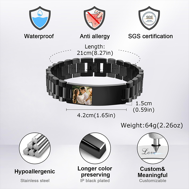 Custom Picture Text Bracelet W - Home Gym App ulasan dan harga