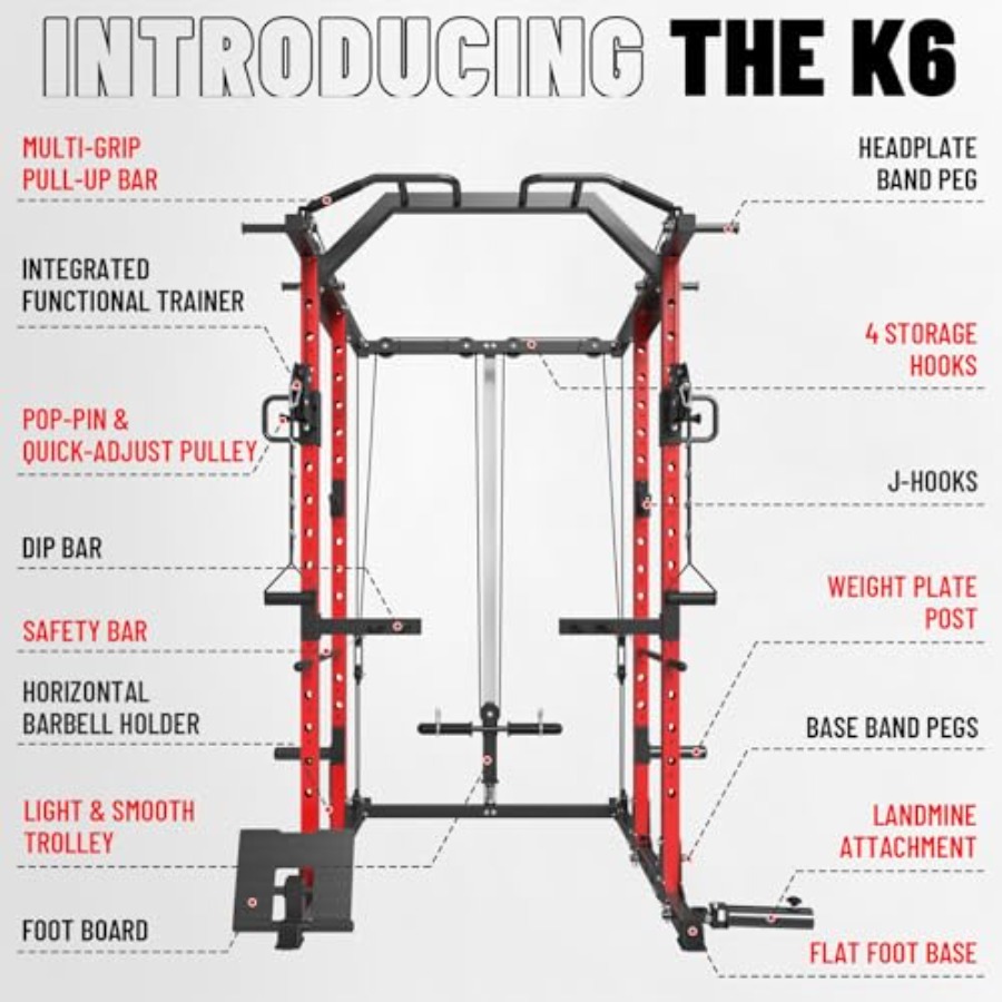 Home gym power cage with steel - Lat Pulldown Cable ulasan dan harga