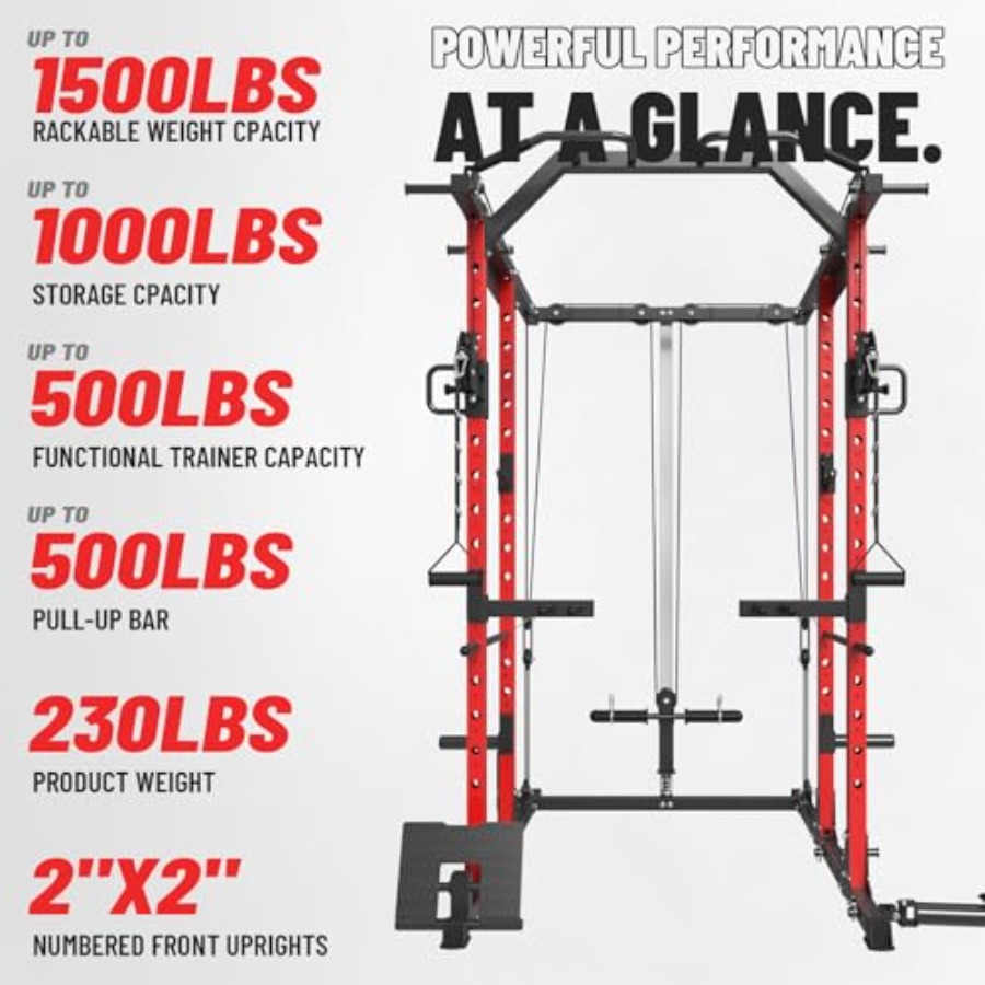 Home gym power cage with steel - Lat Pulldown Cable ulasan dan harga