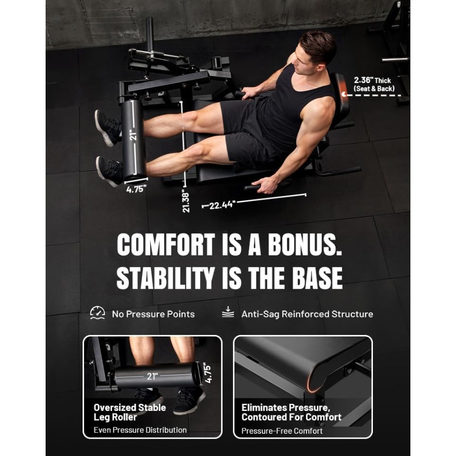 Leg Extension and Curl Machine - Home Gym System ulasan dan harga