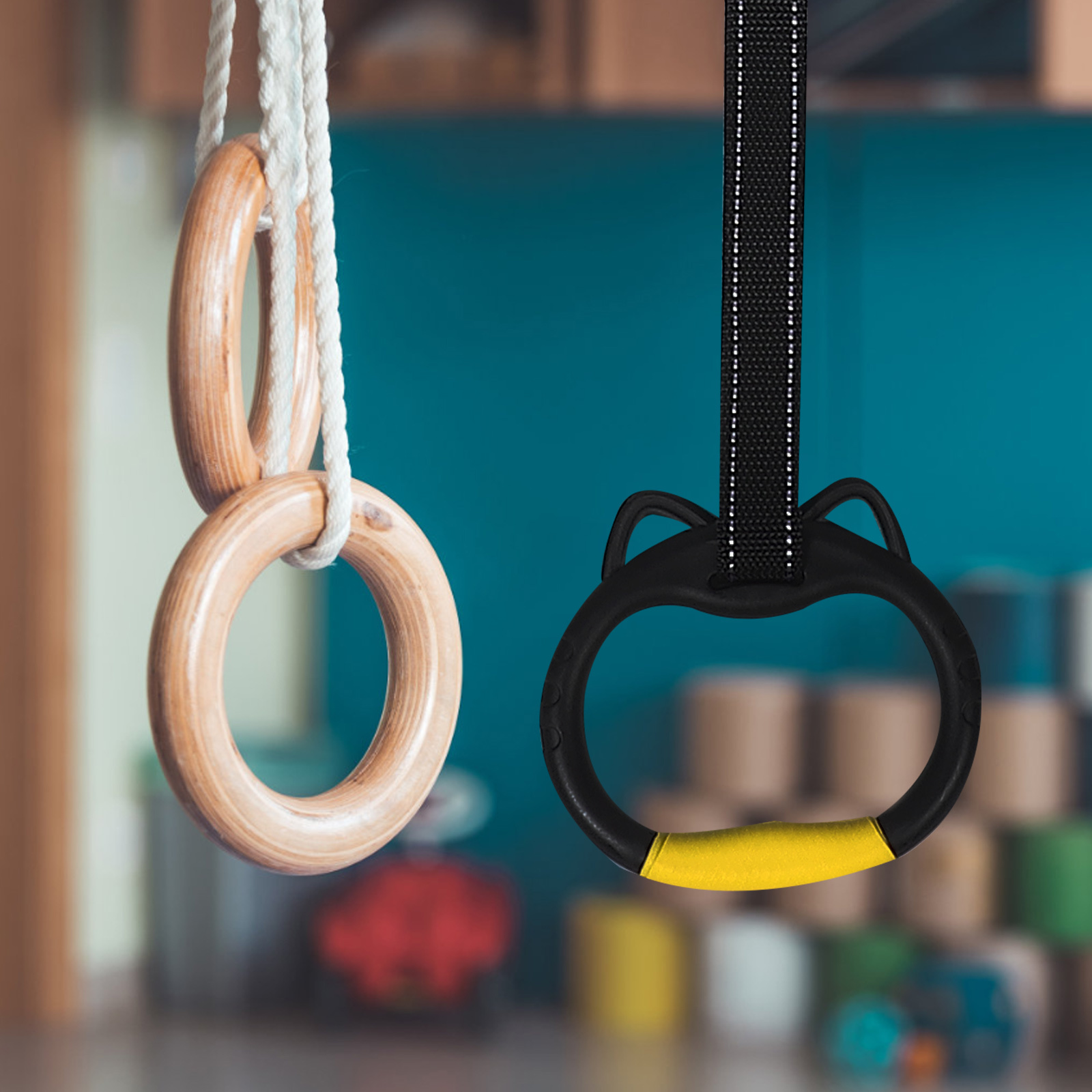 1 set 1 Set Gymnastics Rings F - Home Gym Options ulasan dan harga