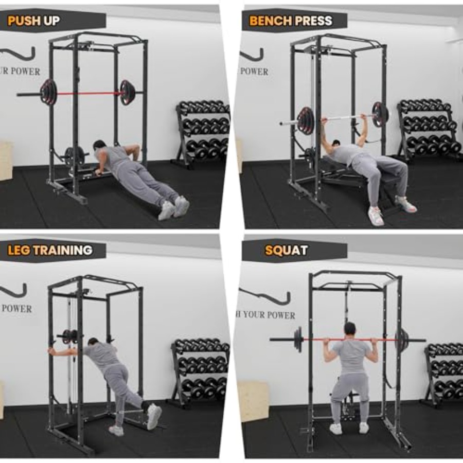 1600 Lbs Power Rack for Home G - Home Gym System ulasan dan harga