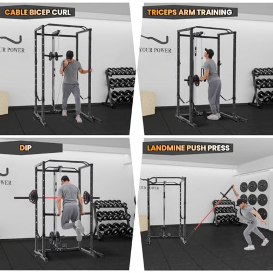 1600 Lbs Power Rack for Home G - Home Gym System ulasan dan harga