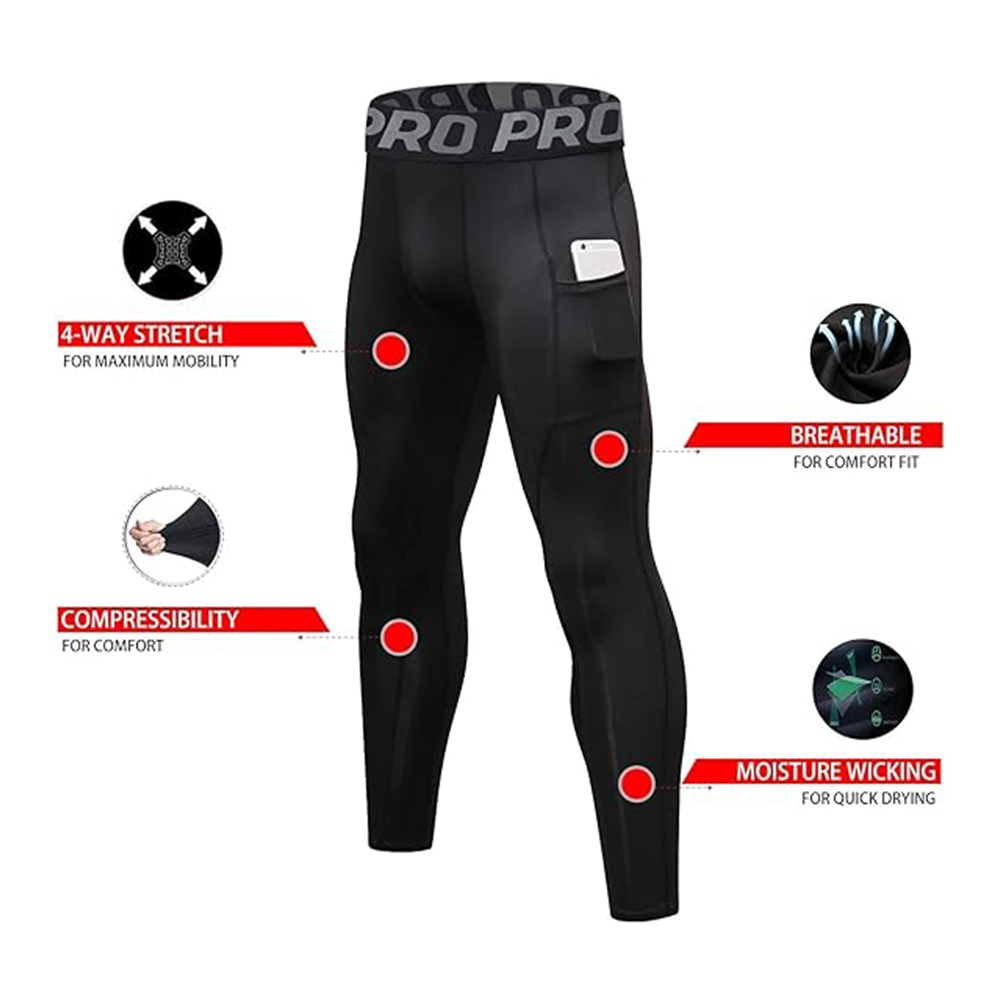 Men's Compression Pants Long J - Home Gym Leg Press ulasan dan harga