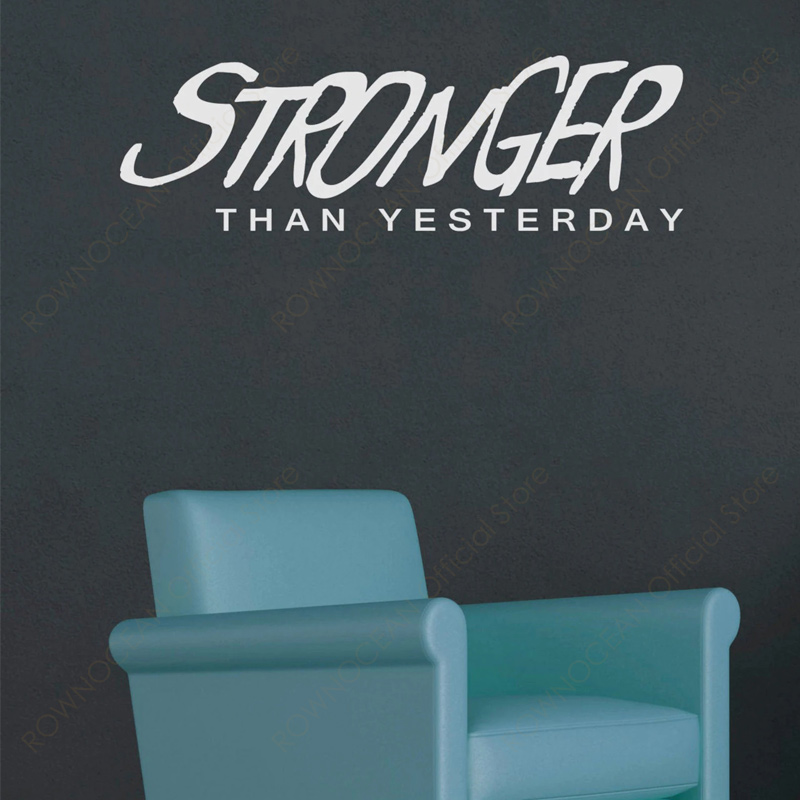Stronger Than Yesterday Gym Wa - Home Gym Quotes ulasan dan harga