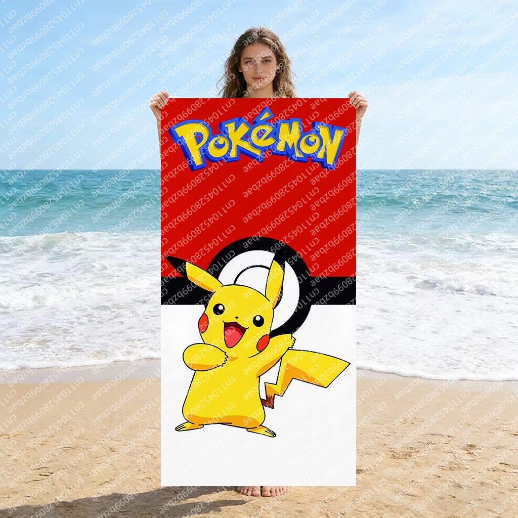 Cute Pokemon Beach Towel Quick - Home Gym House ulasan dan harga