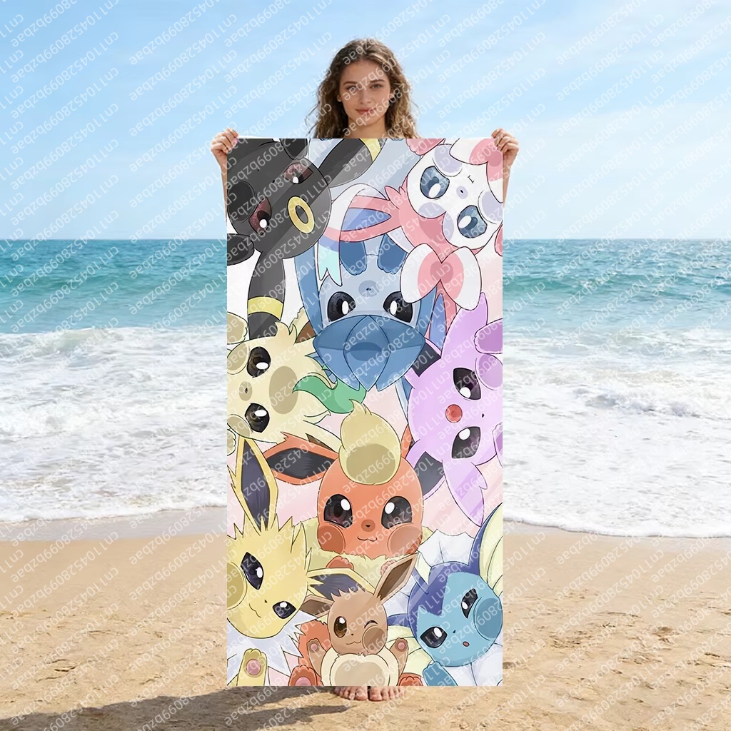 Cute Pokemon Beach Towel Quick - Home Gym House ulasan dan harga
