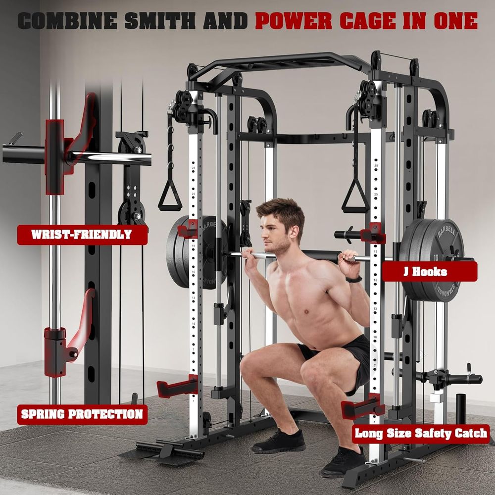 Versatile Power Cage with Adju - Home Gym System ulasan dan harga