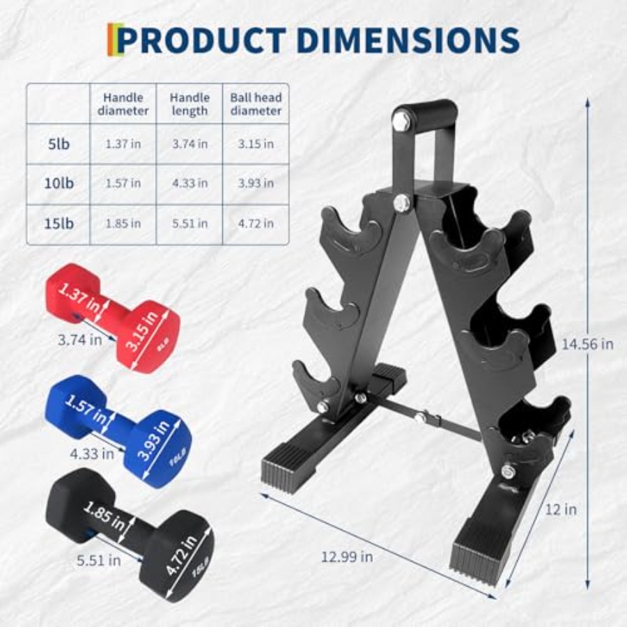 PVC Coated Hexagon Dumbbell Se - Home Gym Options ulasan dan harga