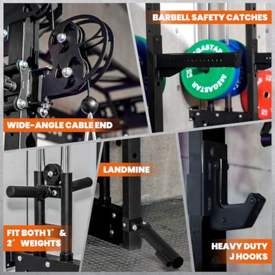 Power Cage Squat Rack Home Gym - Home Gym System ulasan dan harga