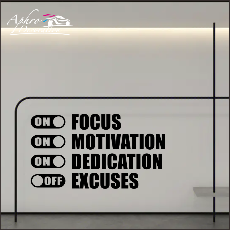 Focus On Motivation On Excuses - Home Gym Quotes ulasan dan harga