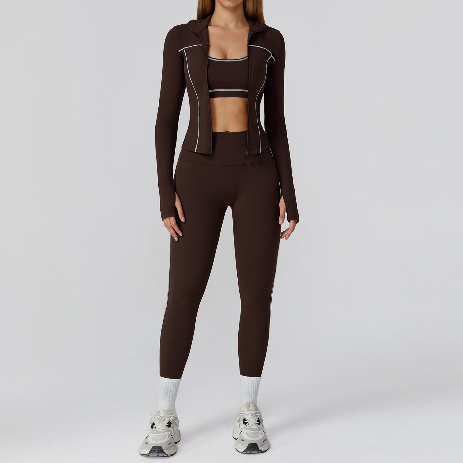 Yoga Clothes Set 2/3PCS Sports - Home Gym Leg Press ulasan dan harga