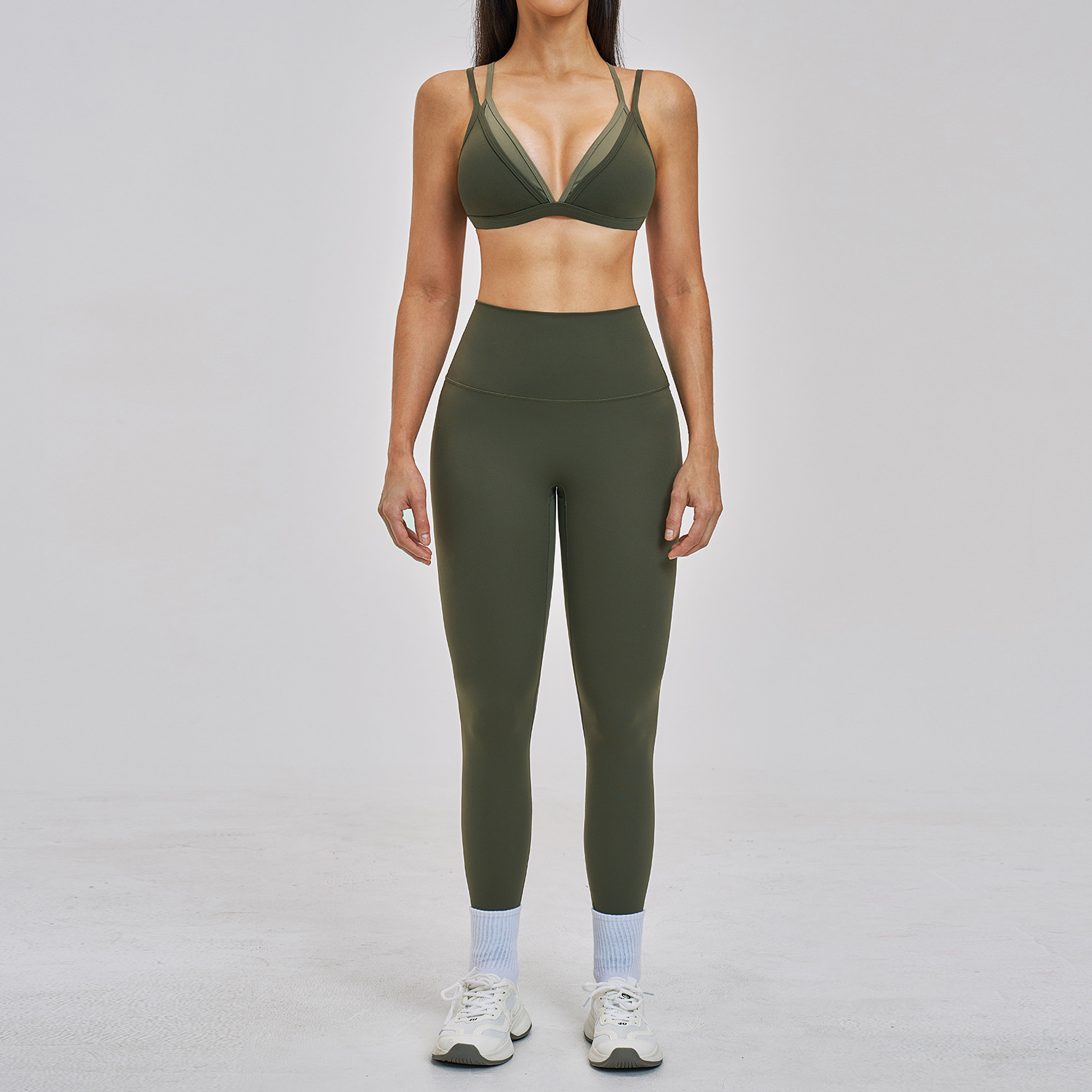 2PCS Yoga Suit Women Tracksuit - Home Gym Leg Press ulasan dan harga