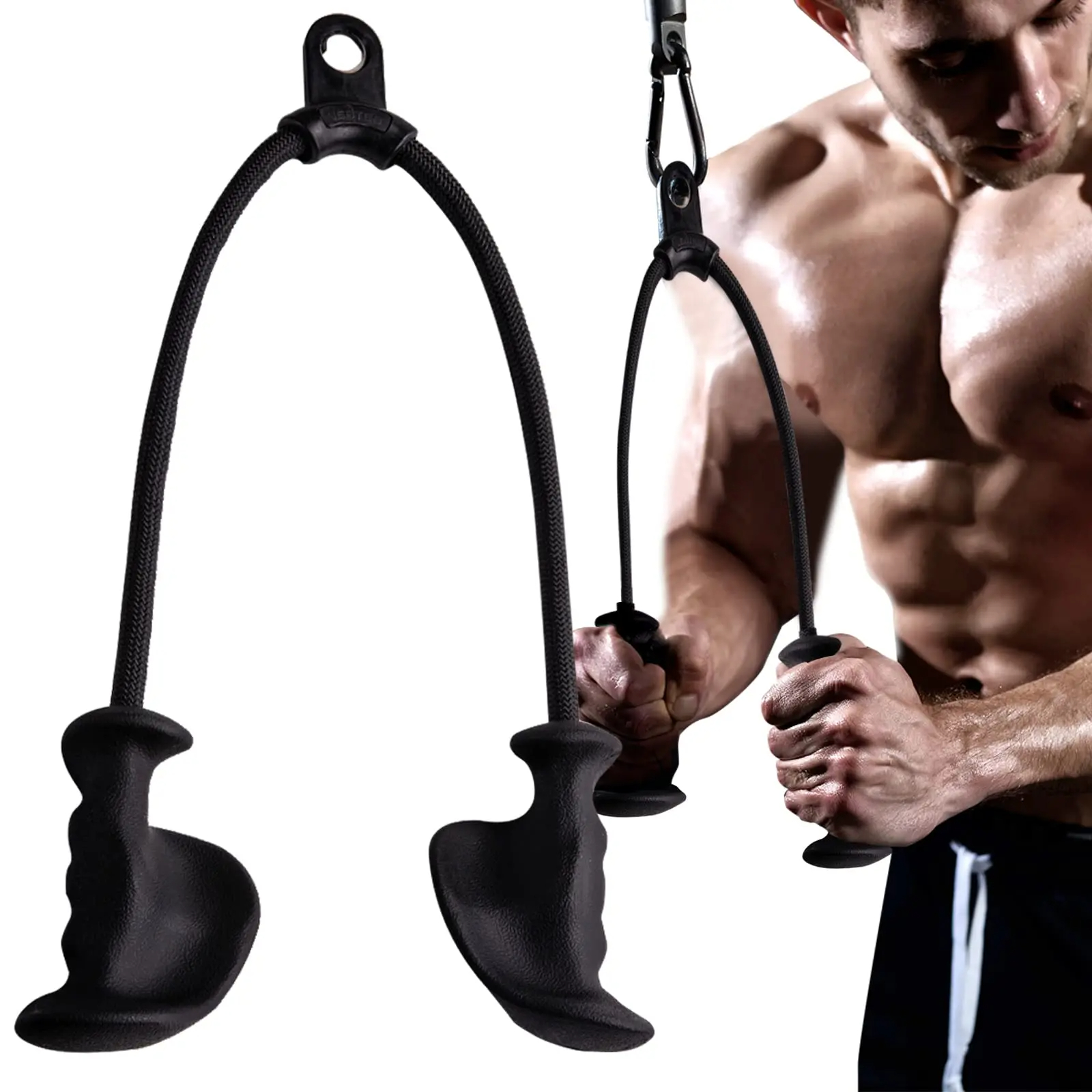 Ergonomic Triceps Rope,Easy to - Lat Pulldown Cable ulasan dan harga