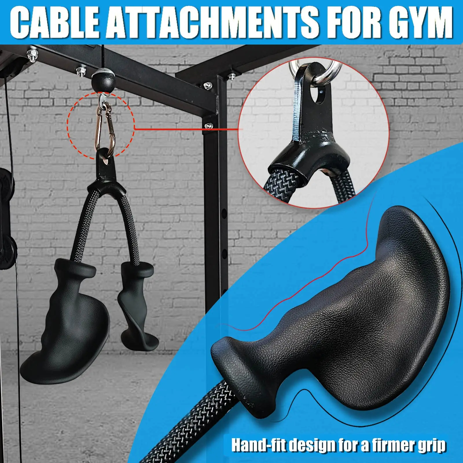 Ergonomic Triceps Rope,Easy to - Lat Pulldown Cable ulasan dan harga