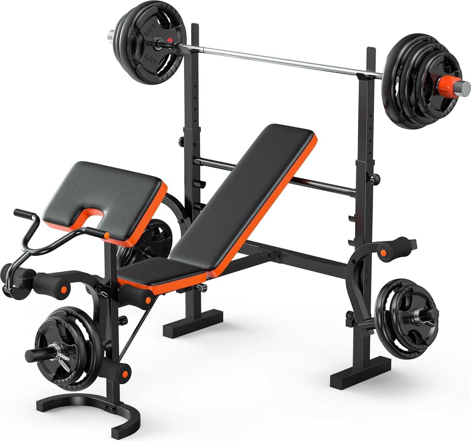 6-in-1 Weight Bench 770LBS wit - Home Gym Weight Bench ulasan dan harga