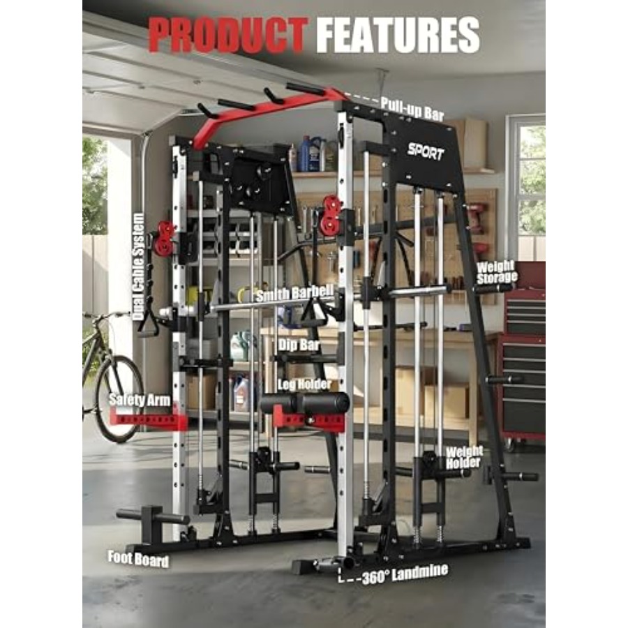 Smith Machine Home Gym All in  - Home Gym System ulasan dan harga