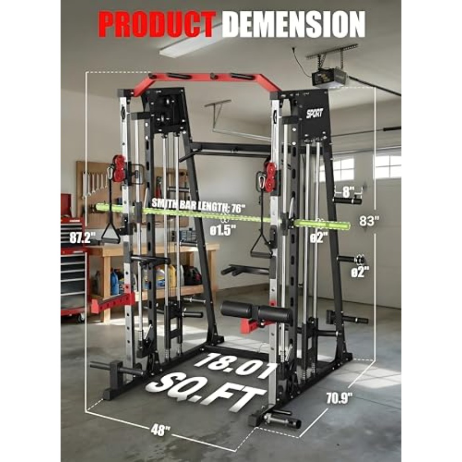 Smith Machine Home Gym All in  - Home Gym System ulasan dan harga