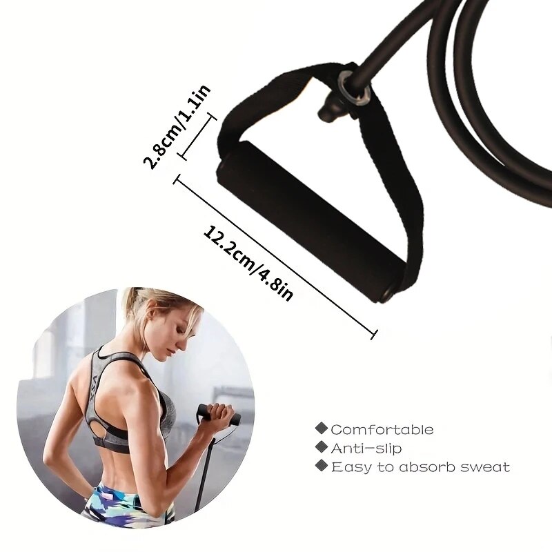 Resistance Bands With Handles, - Home Gym System ulasan dan harga