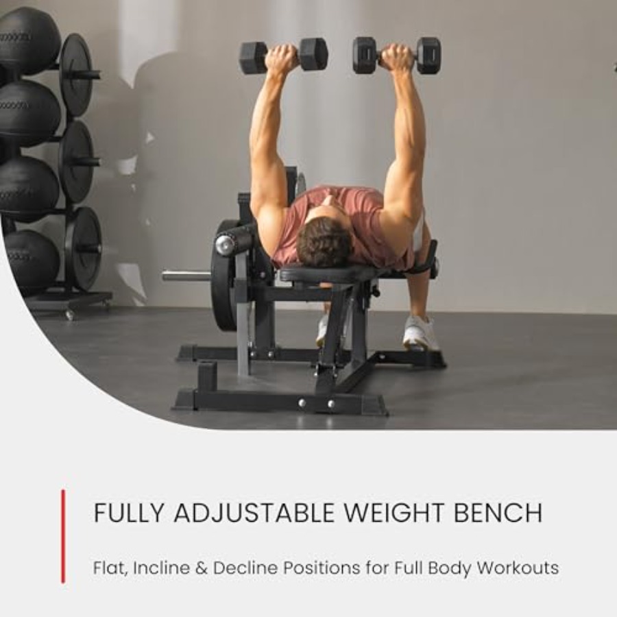 Adjustable Weight Bench with L - Home Gym Weight Bench ulasan dan harga
