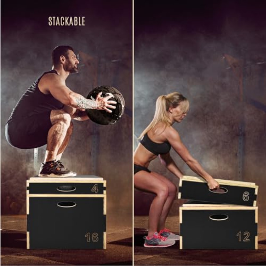 3 in 1 Wooden Plyo Box for Jum - Home Gym Options ulasan dan harga