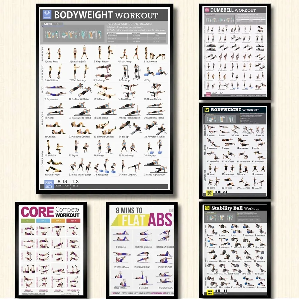 Canvas Painting Dumbbell Worko - Home Gym Dumbbell Workout ulasan dan harga