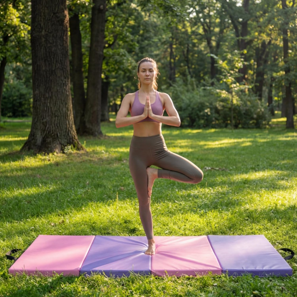 Portable Folding Exercise Mat  - Home Gym Options ulasan dan harga