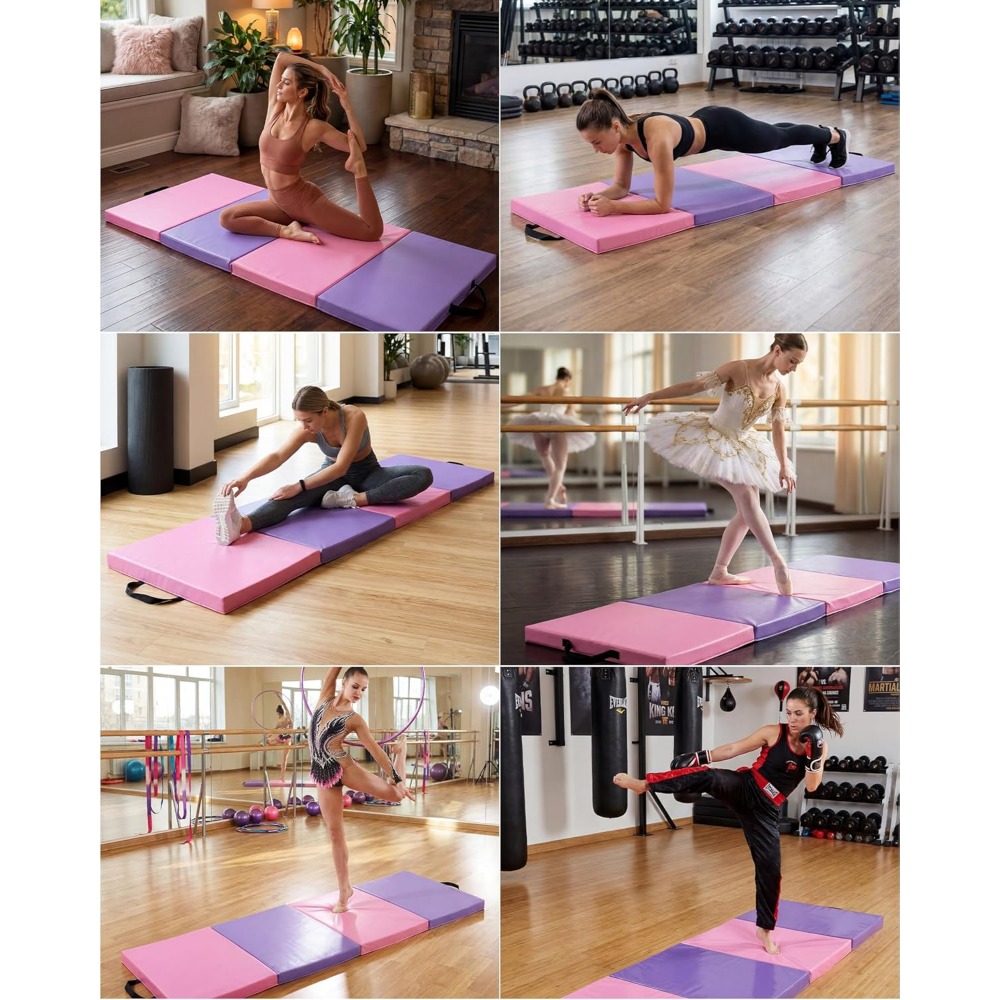 Portable Folding Exercise Mat  - Home Gym Options ulasan dan harga