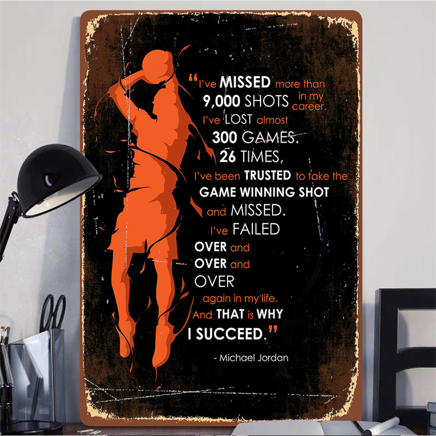 Michael Jordan Inspirational Q - Home Gym Quotes ulasan dan harga