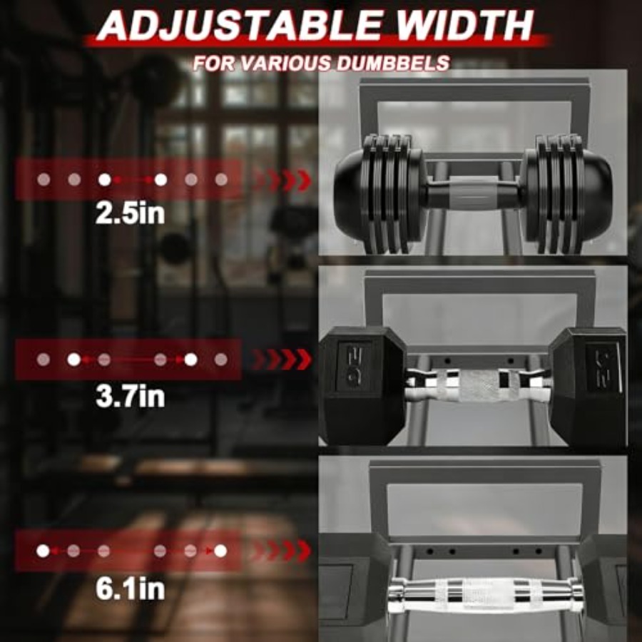 3-Tier Adjustable Dumbbell Rac - Home Gym Dumbbell Workout ulasan dan harga