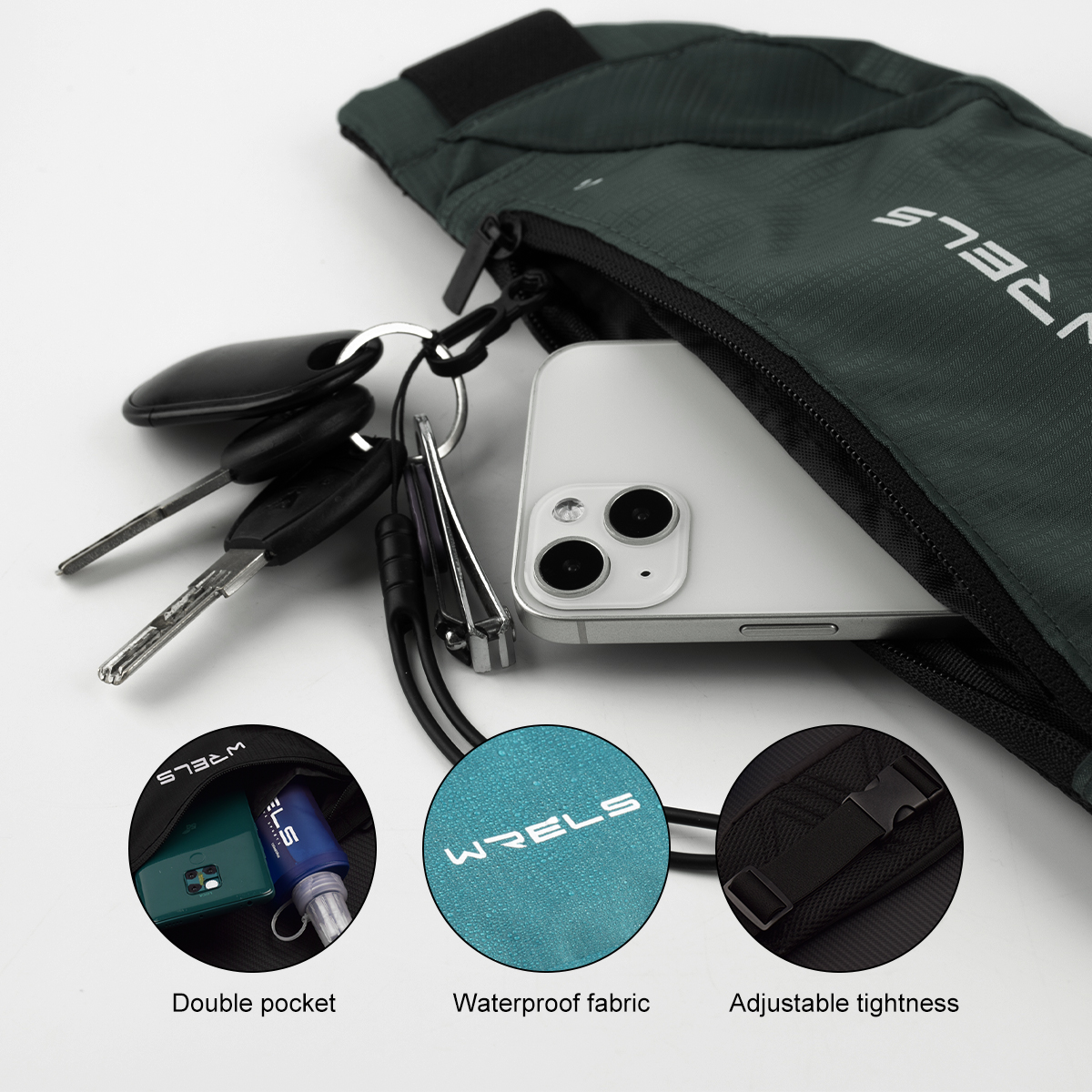 WRELS Waist Bag Running Bag Ou - Weight Belt Lifting ulasan dan harga