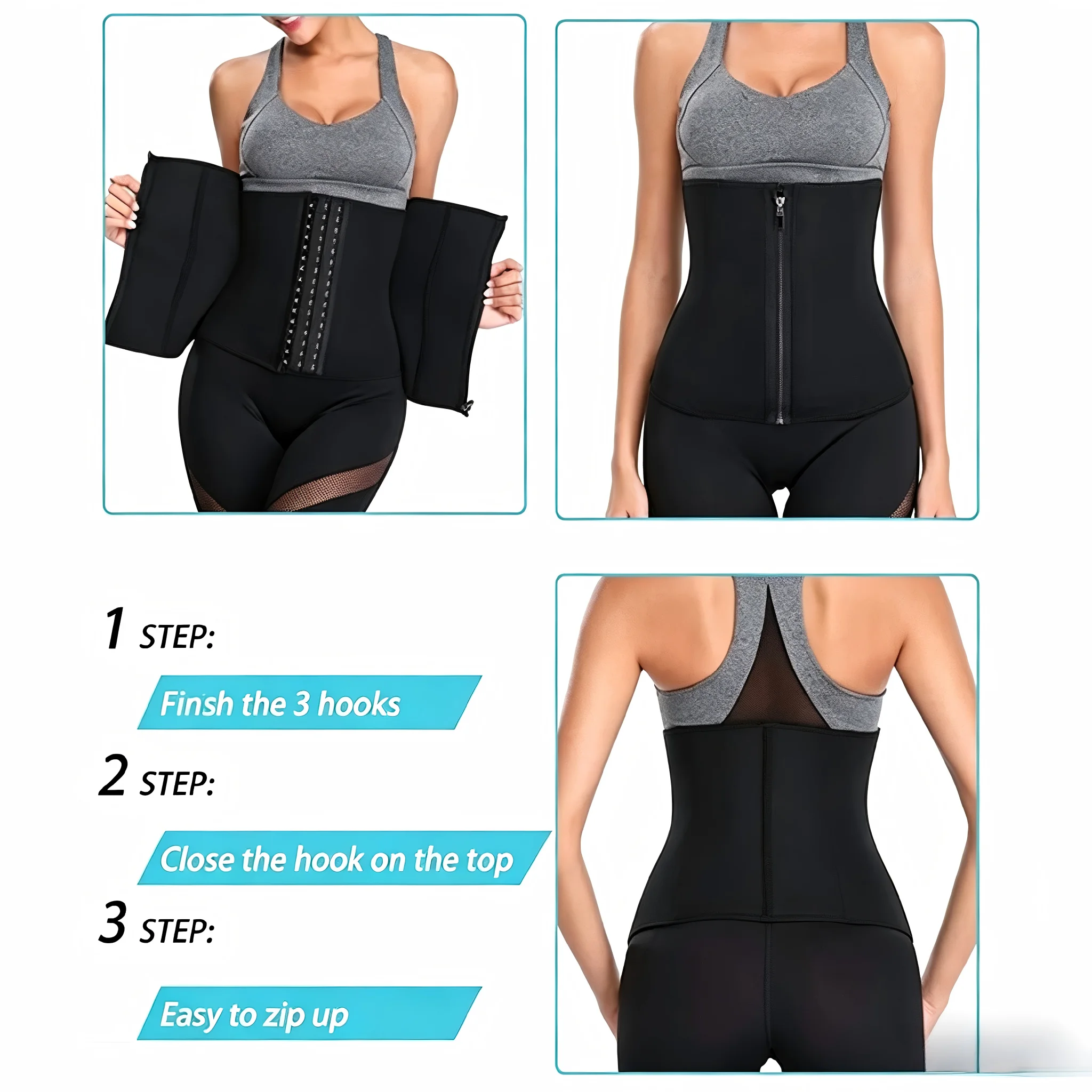 Neoprene Waist Trainer with Zi - Weight Belt Lifting ulasan dan harga