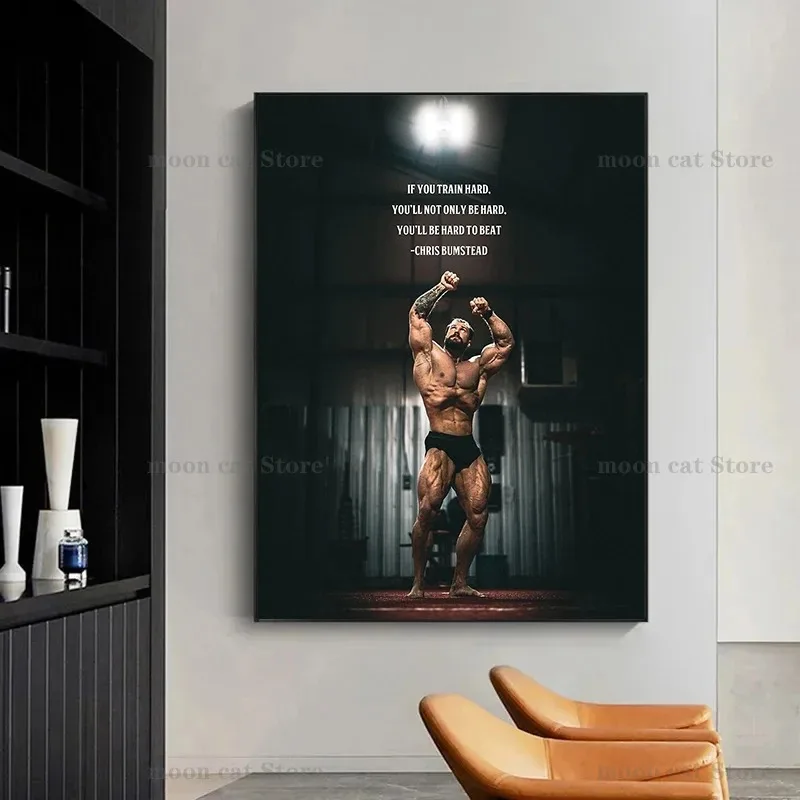 Canvas Painting Chris Bumstead - Home Gym Quotes ulasan dan harga