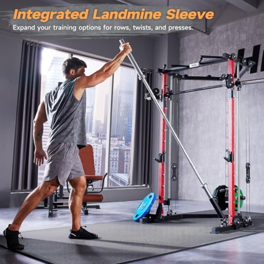 All-in-One Power Cage with Pul - Home Gym System ulasan dan harga