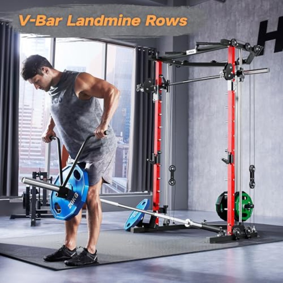 All-in-One Power Cage with Pul - Home Gym System ulasan dan harga