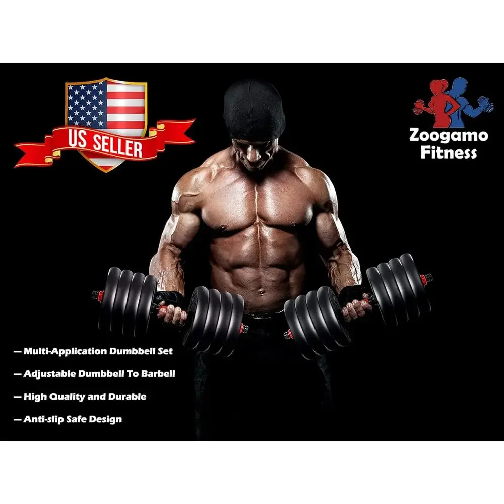 88-110 Lbs Adjustable Dumbbell - Home Gym Dumbbell Workout ulasan dan harga
