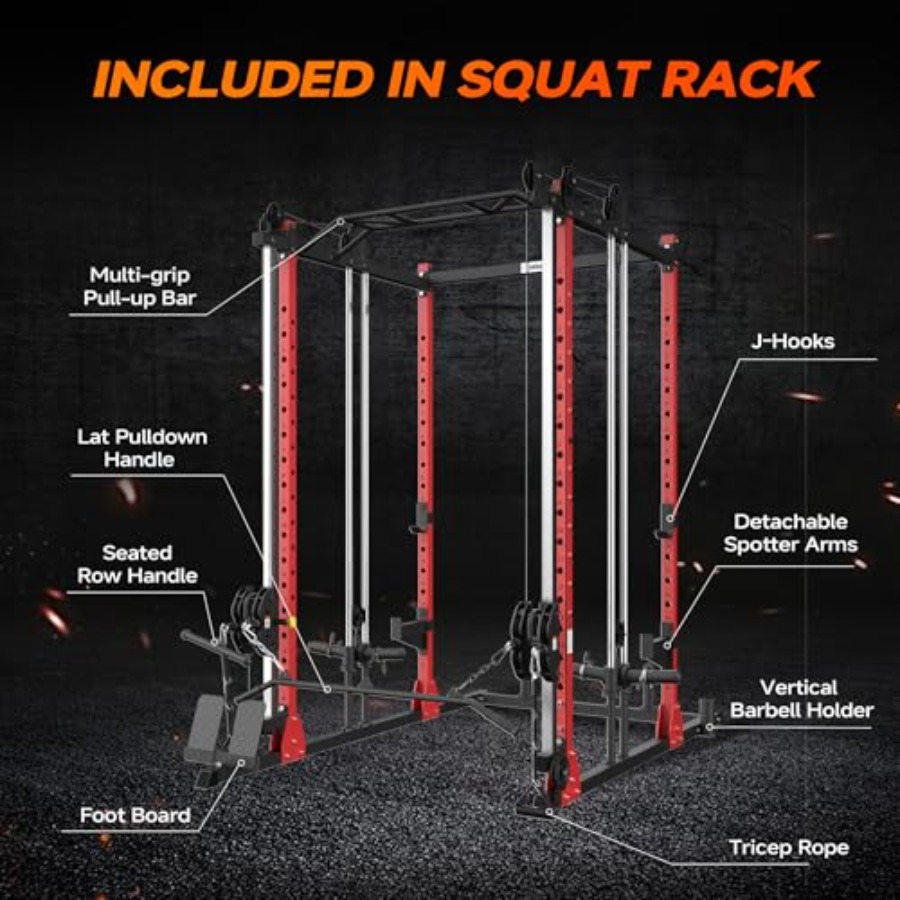 All-in-One Power Rack with Smi - Home Gym System ulasan dan harga