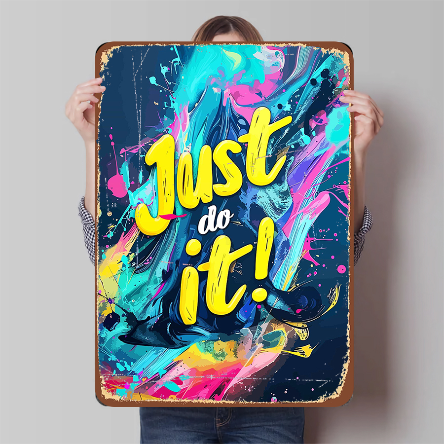 Inspirational Metal Poster Jus - Home Gym Quotes ulasan dan harga